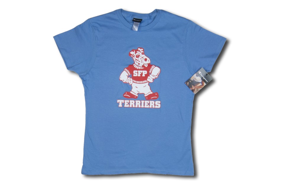 Lt. Blue Standing Terrier Girls T-Shirt